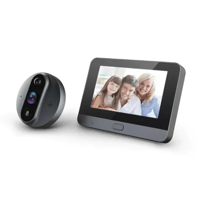 Digital dörrkikare med kamera och display, smart säkerhetsprodukt för hem