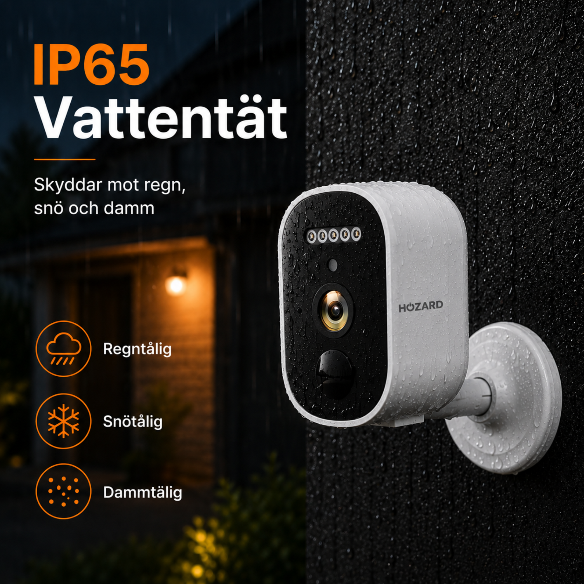 2K Batteridriven övervakningskamera utomhus – Trådlös WiFi-kamera – Inkl. 32 GB SD-kort