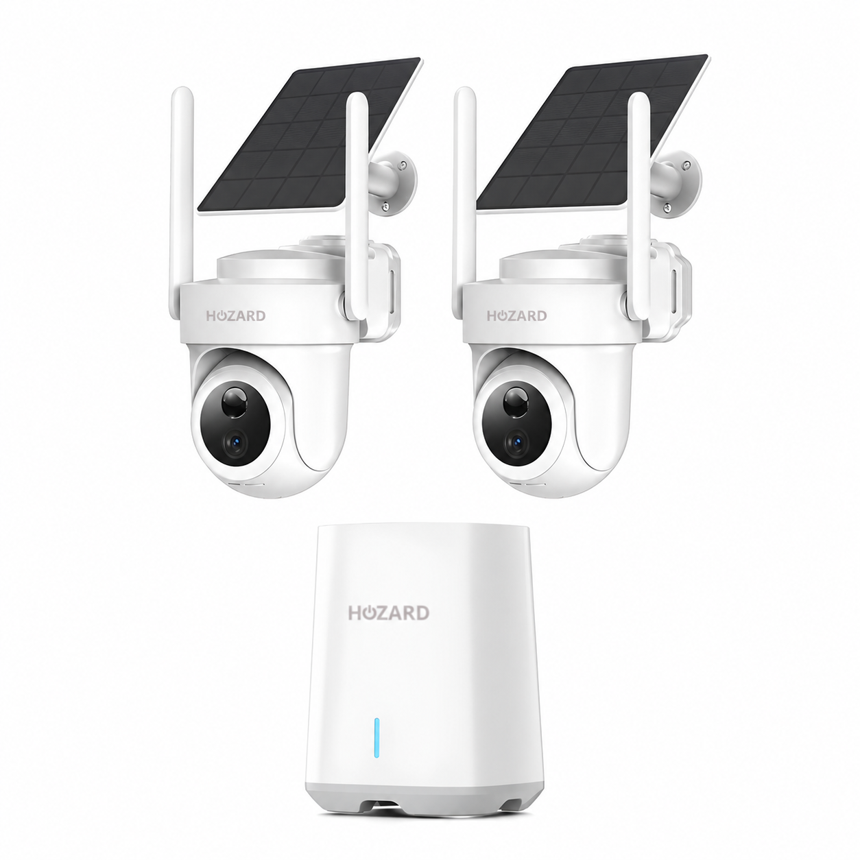 4K UHD 2x Övervakningskamera – Solcellsdriven & IP66 + HomeBase