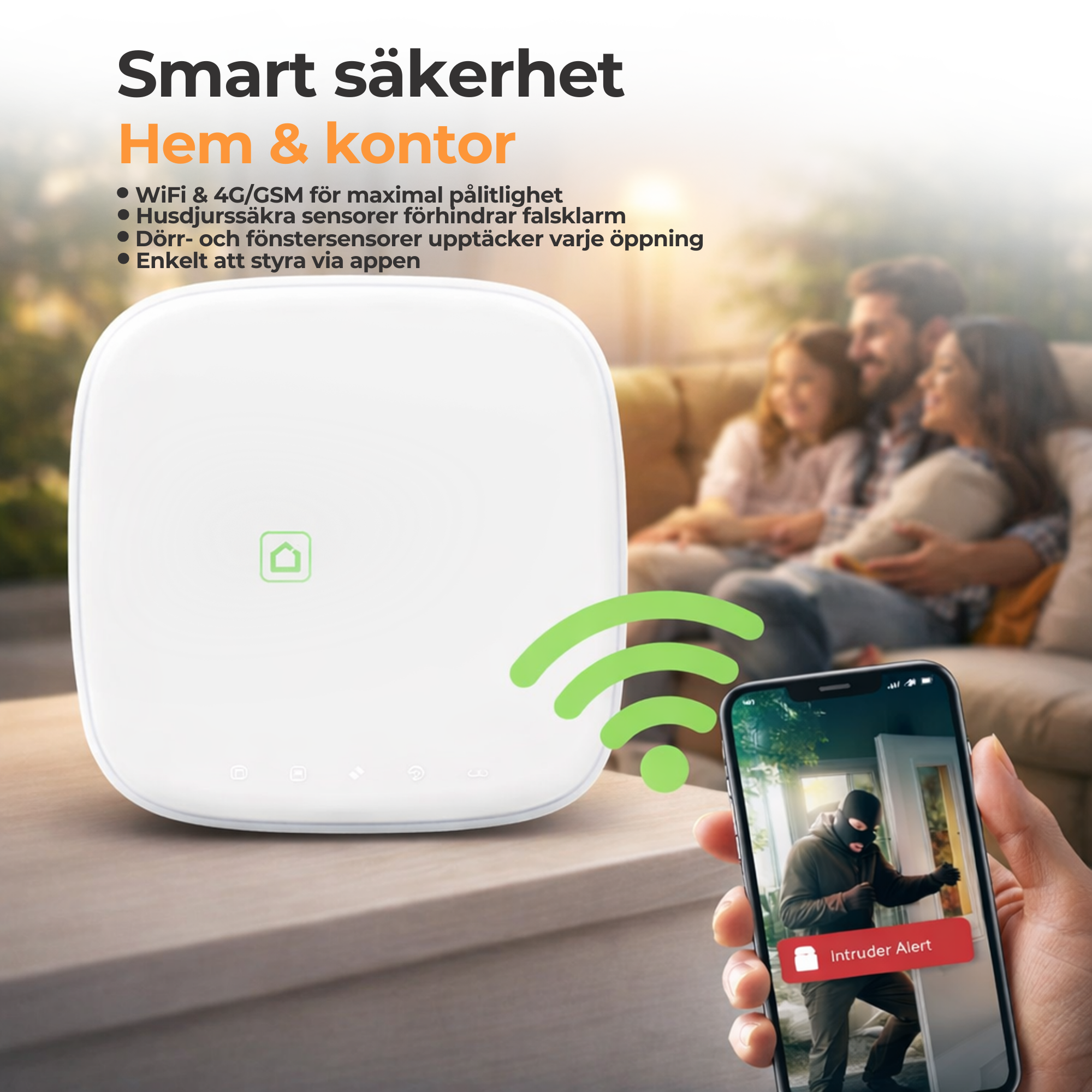 Larmsystem X Pro – WiFi och 4G