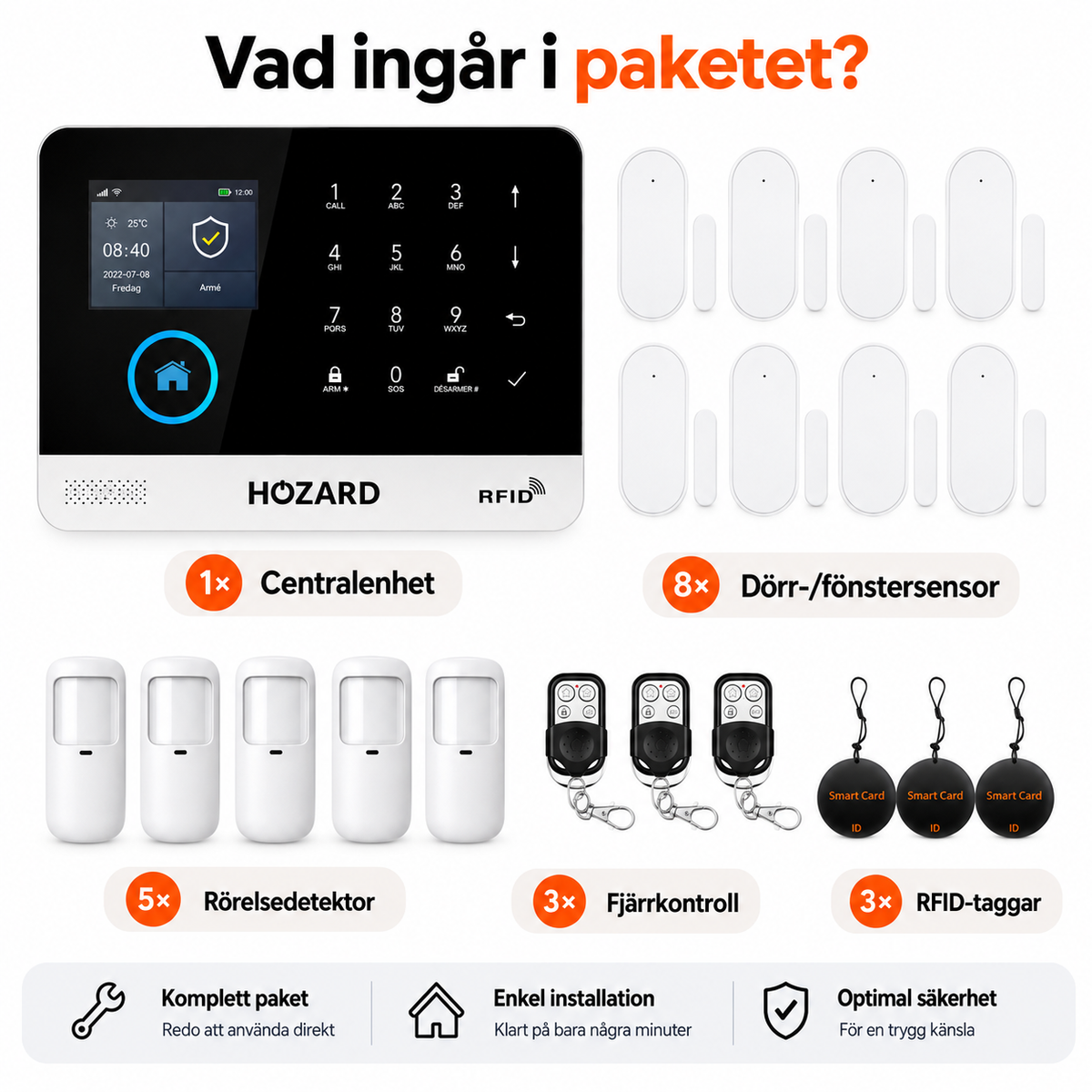 Larmsystem Paket B V2