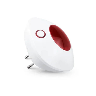 Vit och röd siren för larmsystem, väggmonterad, kompakt design
