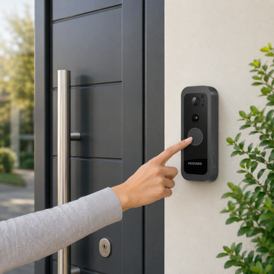 Dörrklocka med kamera – WiFi + App + Rörelsedetektor – Trådlös videodörrklocka – 32 GB