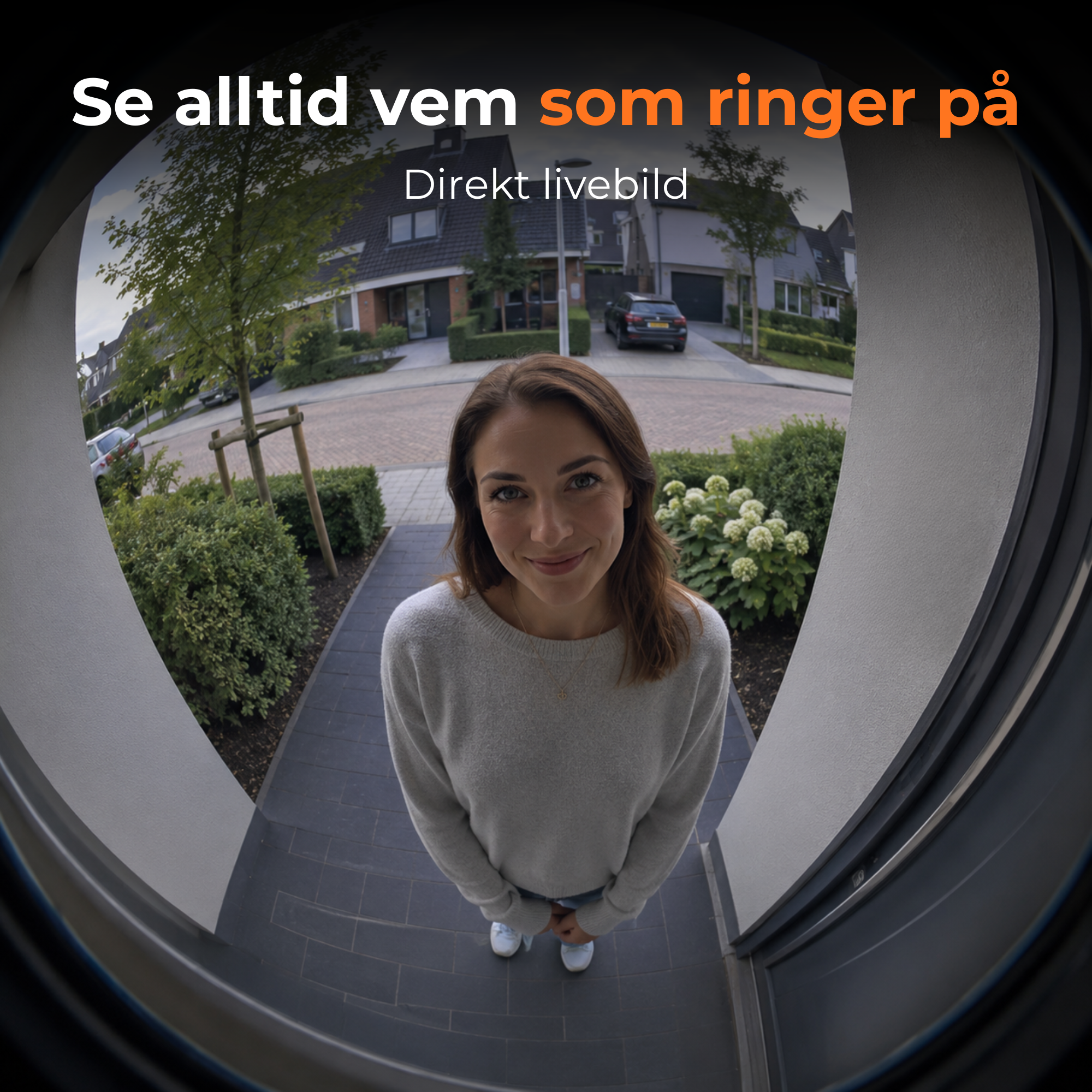 Dörrklocka med kamera – WiFi + App + Rörelsedetektor – Trådlös videodörrklocka – 32 GB