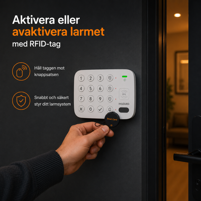Smart kontrollpanel V2 – Lång batteritid – 2 RFID-taggar