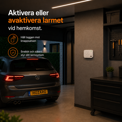 Smart kontrollpanel V2 – Lång batteritid – 2 RFID-taggar