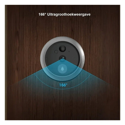 Dörrklocka med kamera – Videodörrklocka – 166° - 5000 mAh batteri