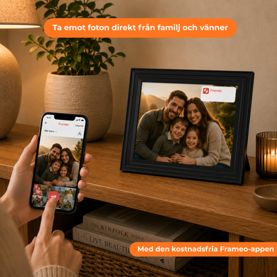 Digital fotoram 32GB – WiFi + Frameo App – Fotoram – 10,1 tum – IPS Touchscreen
