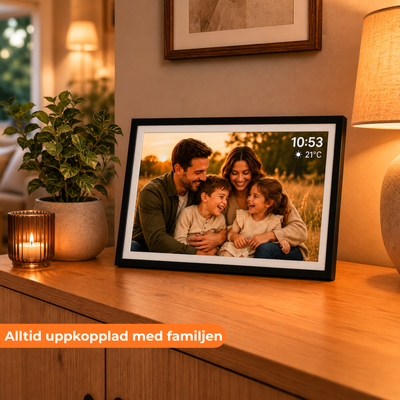 Digital fotoram 32GB – WiFi + Frameo App – Fotoram – 15,6 tum – IPS Touchscreen