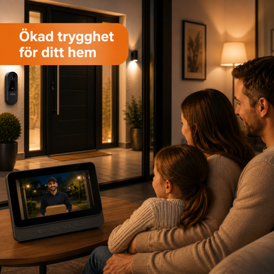 Dörrklocka med kamera – Video-dörrklocka – WiFi – 4,3" IPS-skärm