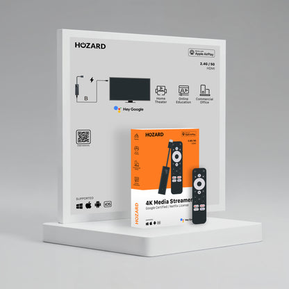 Google TV 4K UHD Mediastreamer – Certifierad för YouTube & inbyggd Chromecast