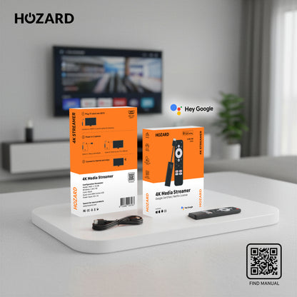 Google TV 4K UHD Mediastreamer – Certifierad för YouTube & inbyggd Chromecast