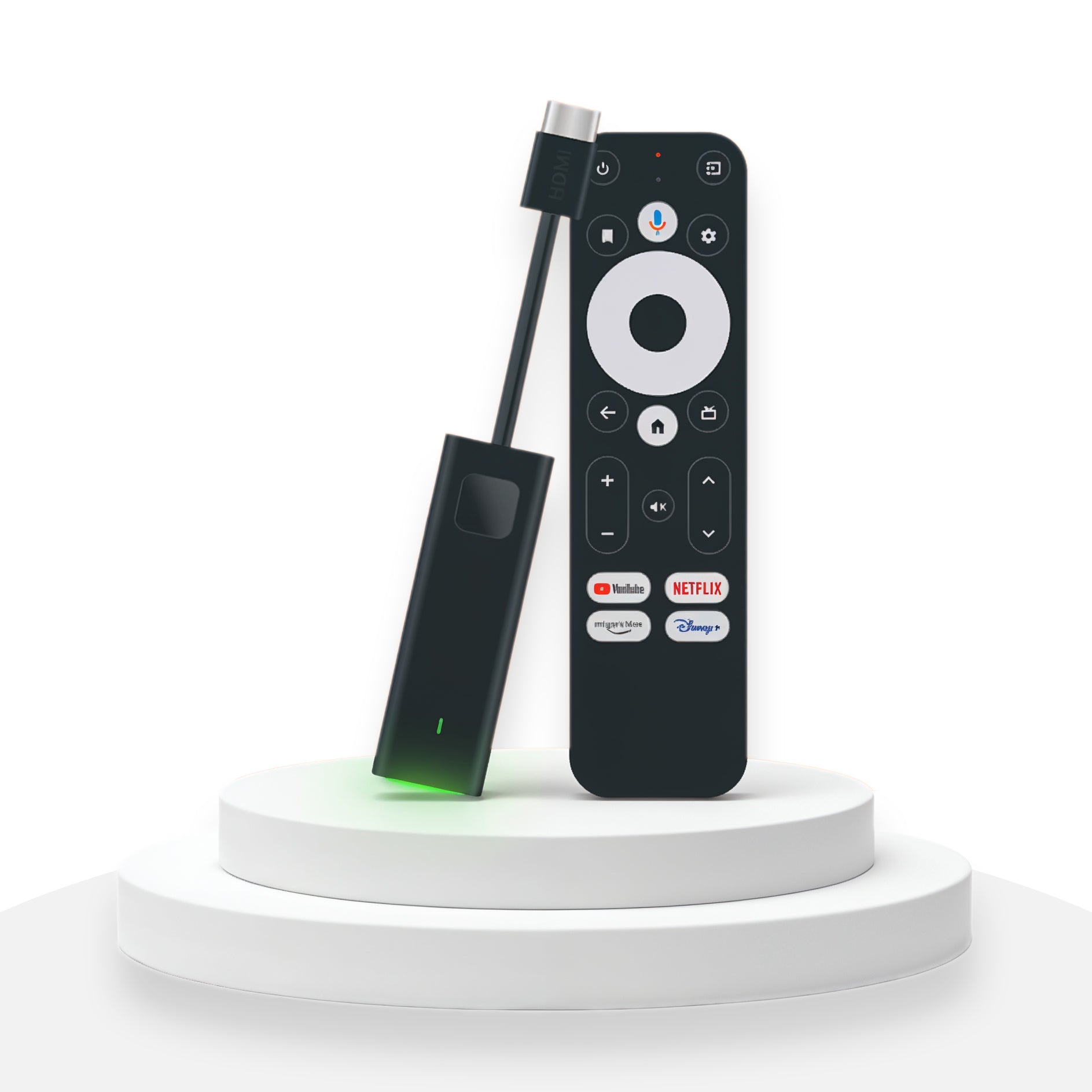 Google TV 4K UHD Mediastreamer – Certifierad för YouTube & inbyggd Chromecast