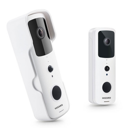 Dörrklocka med kamera och DingDong – Trådlös videodörrklocka – 5200 mAh – Vit