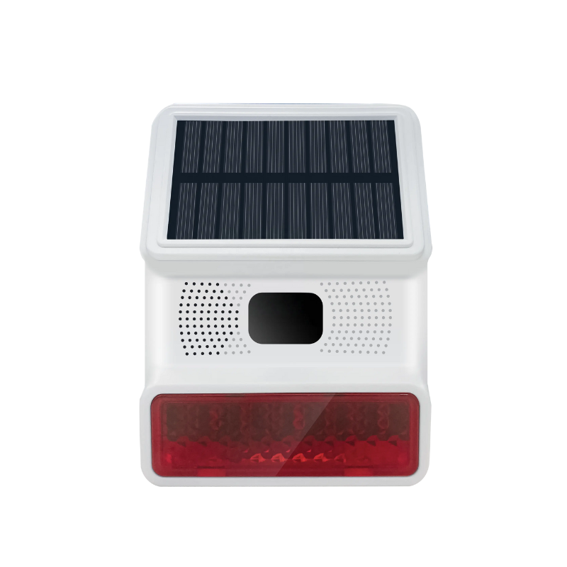 Trådlös batteridriven utomhussiren – 100 dB – Solpanel - A till D