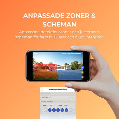 4K UHD 4x utomhusövervakningskamera - Solcell & IP66 + HomeBase 64 GB