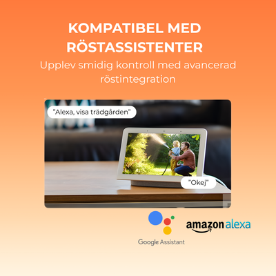 4K UHD 4x utomhusövervakningskamera - Solcell & IP66 + HomeBase 64 GB